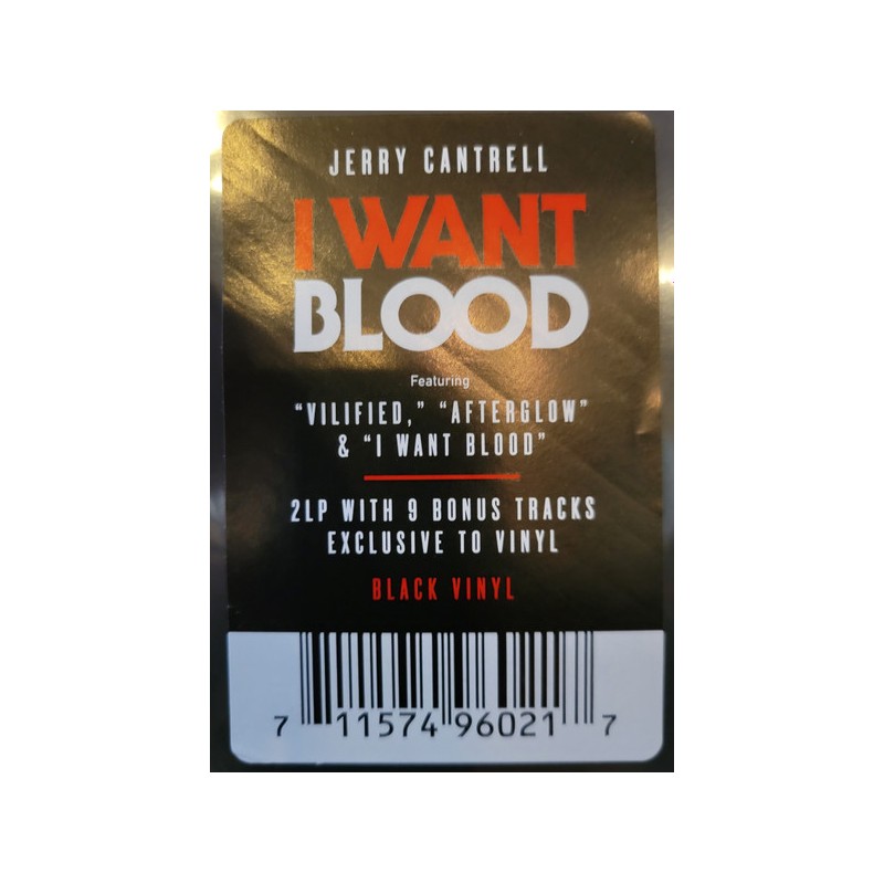 Jerry Cantrell "I Want Blood" Vinilo...