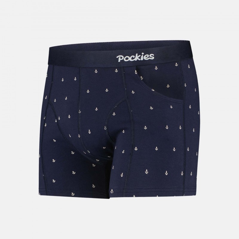 Pockies Anchor Boxer Briefs Navy