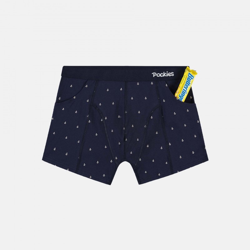 Pockies Anchor Boxer Briefs Navy