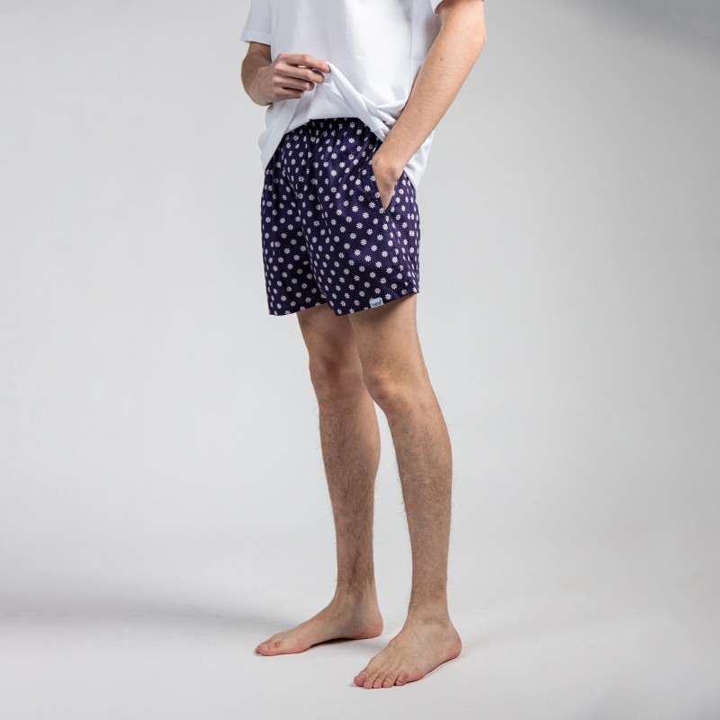 Pockies Daisy Boxer Shorts Navy