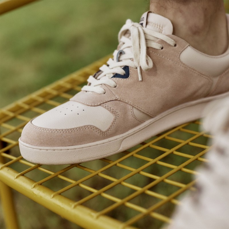 Faguo Palmer Leather Suede Beige/Blue