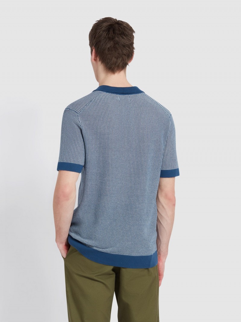 Farah Sandford Knit Polo Cold Metal