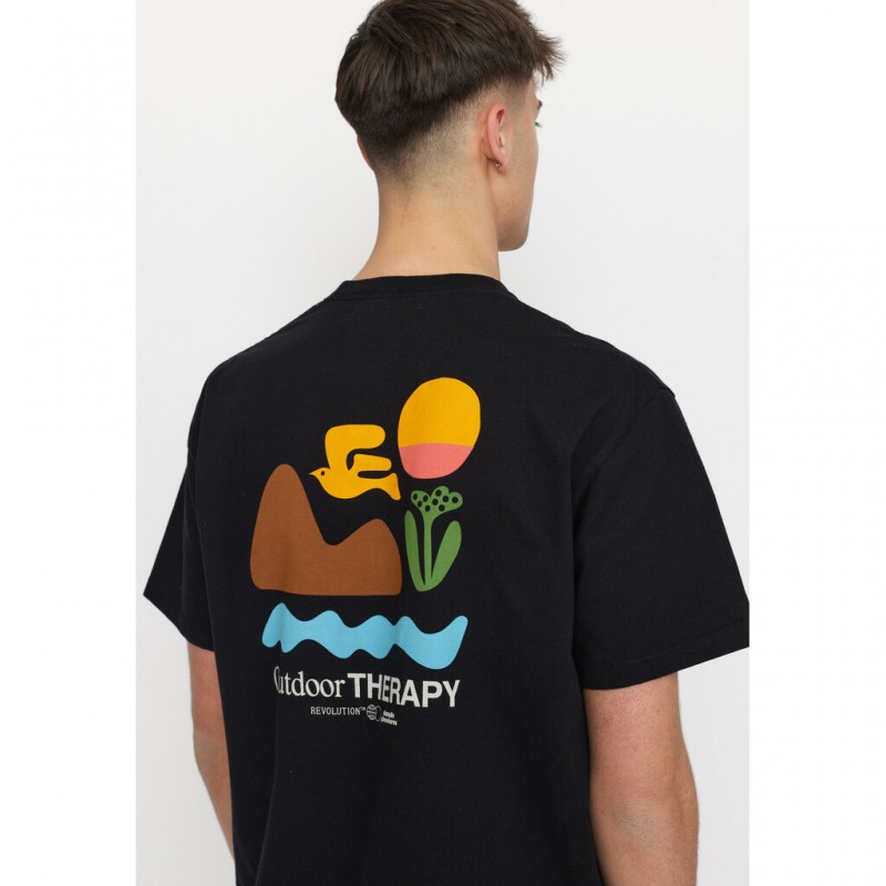 Revolution 1387 THE Loose Tee Black