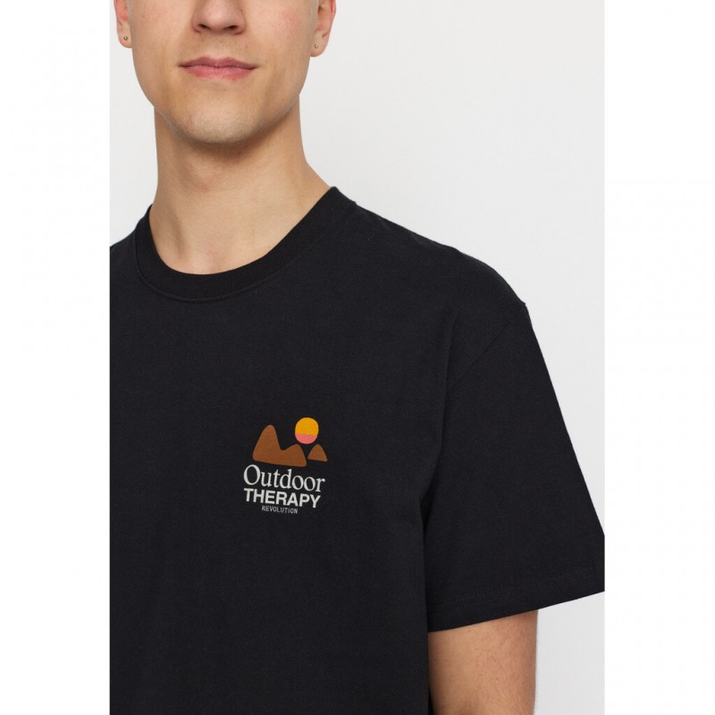 Revolution 1387 THE Loose Tee Black