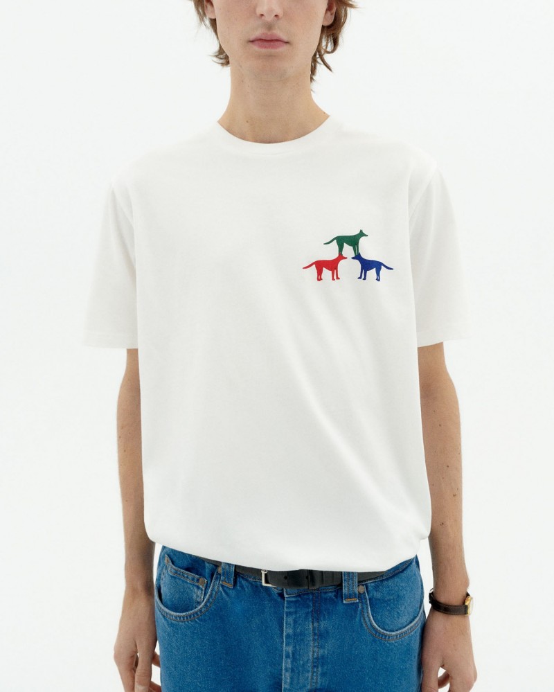 Thinking Mu Perritos Zach Tee White