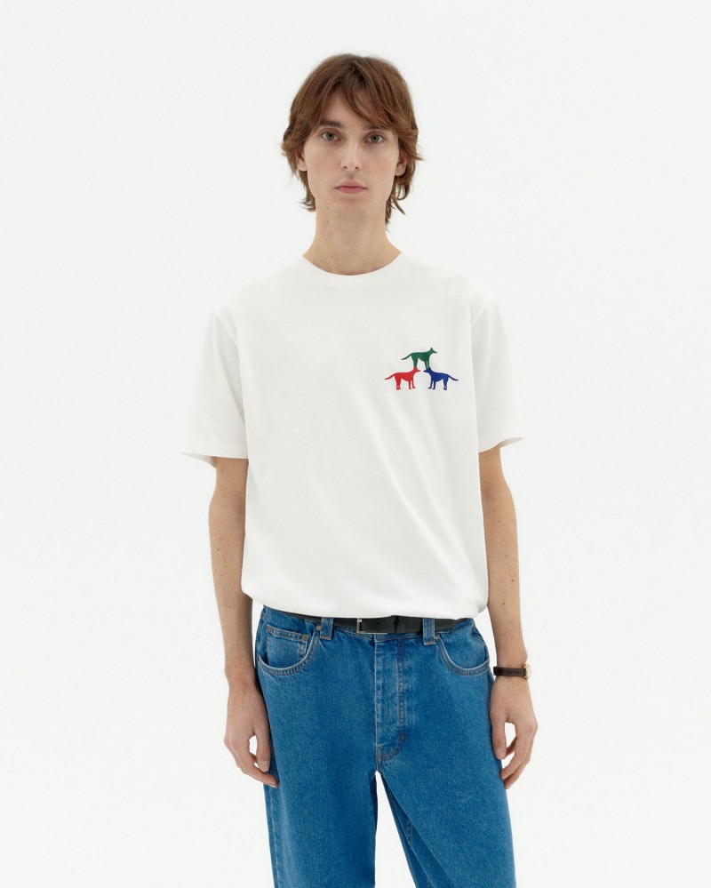 Thinking Mu Perritos Zach Tee White