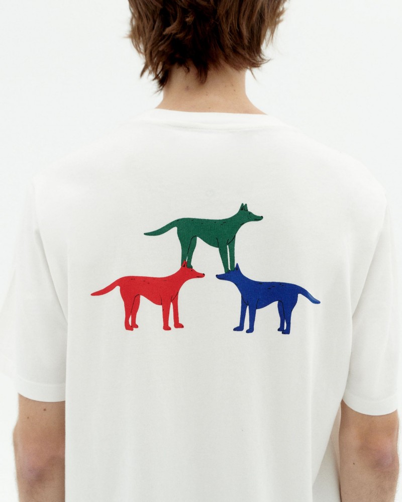Thinking Mu Perritos Zach Tee White