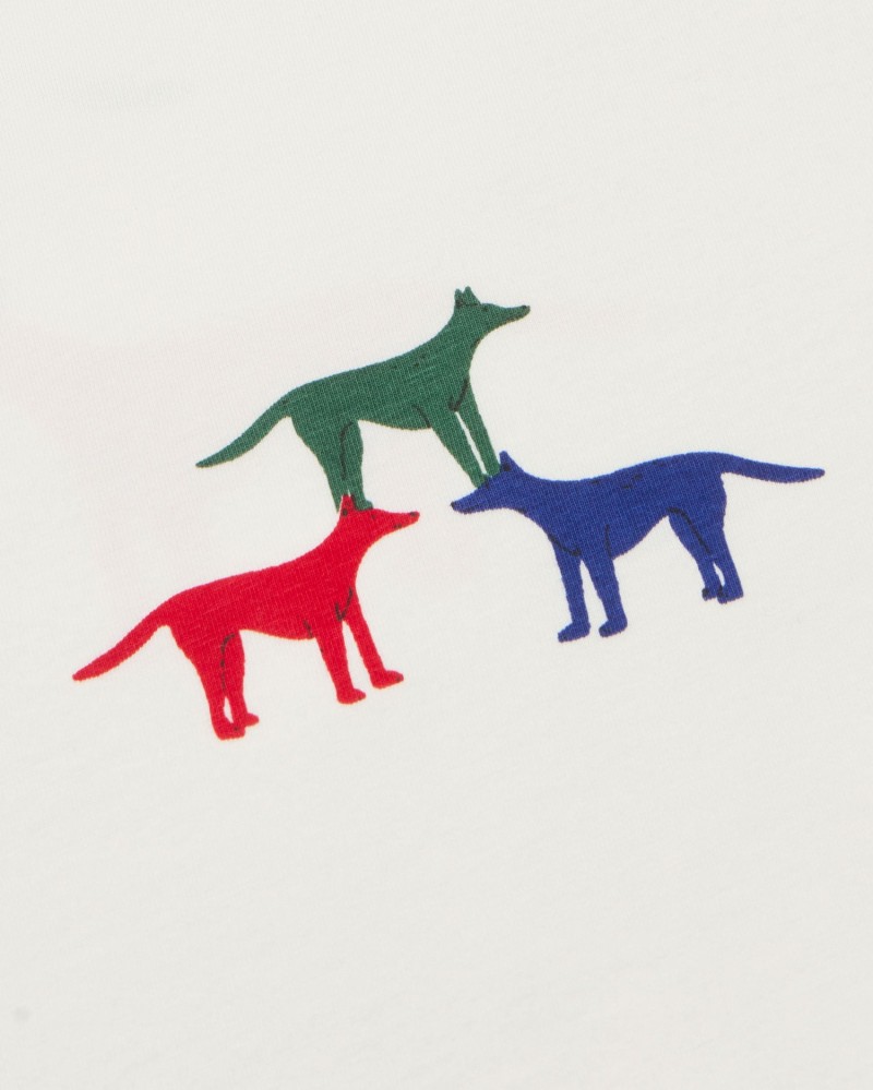 Thinking Mu Perritos Zach Tee White