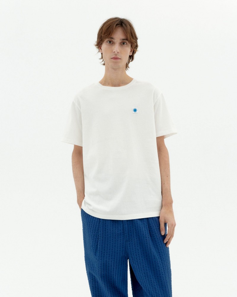 Thinking Mu Sol Contrast Tee White