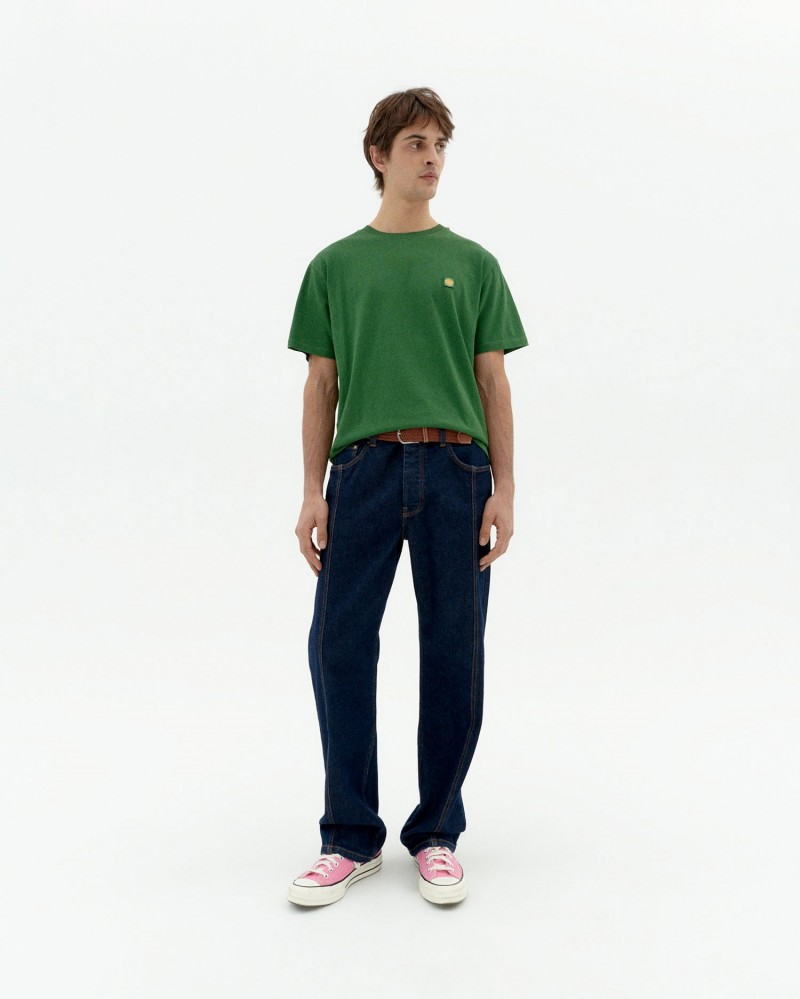 Thinking Mu Sol Contrast Tee Dill