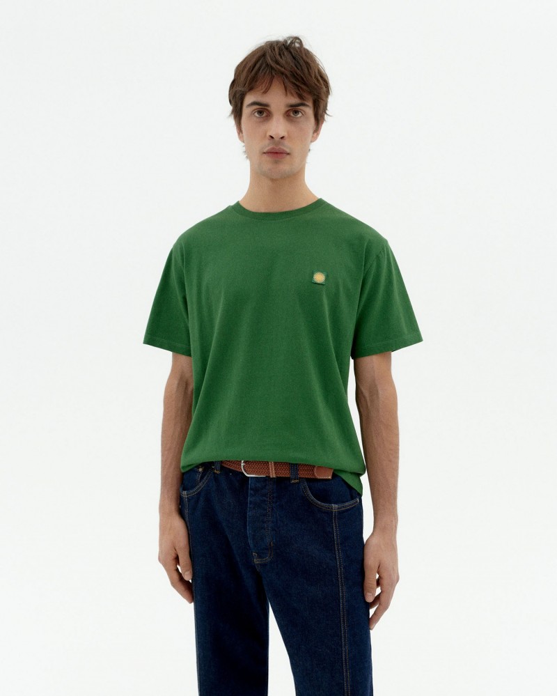 Thinking Mu Sol Contrast Tee Dill