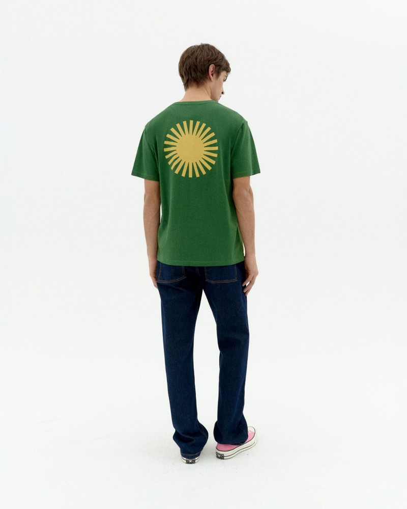 Thinking Mu Sol Contrast Tee Dill