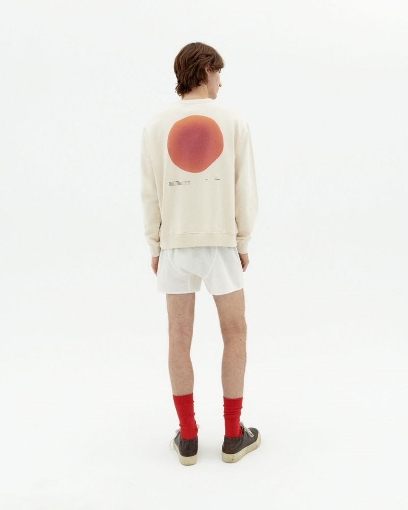 Thinking Mu Sunset Leon Crewneck White