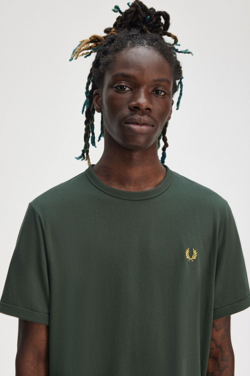 Fred Perry M3519 Riger Tee Court Green