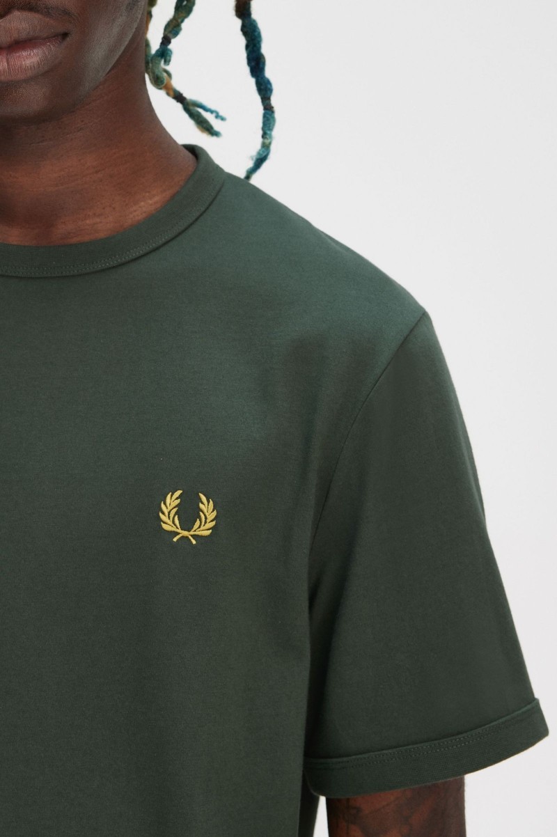 Fred Perry M3519 Riger Tee Court Green