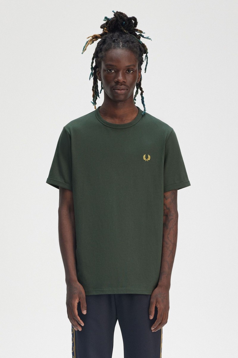 Fred Perry M3519 Riger Tee Court Green