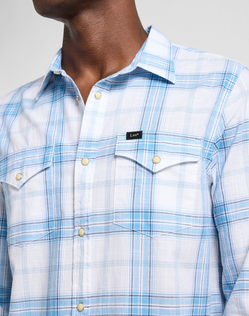 Lee Clean Western Shirt Stream Bright...