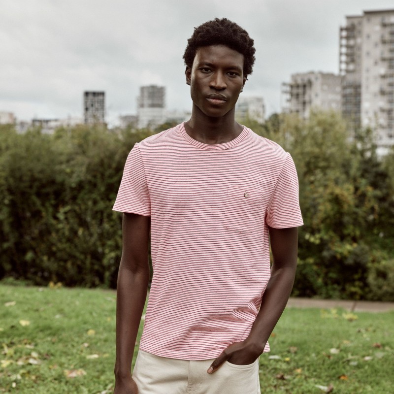 Faguo Olonne Knit Tee Red/White