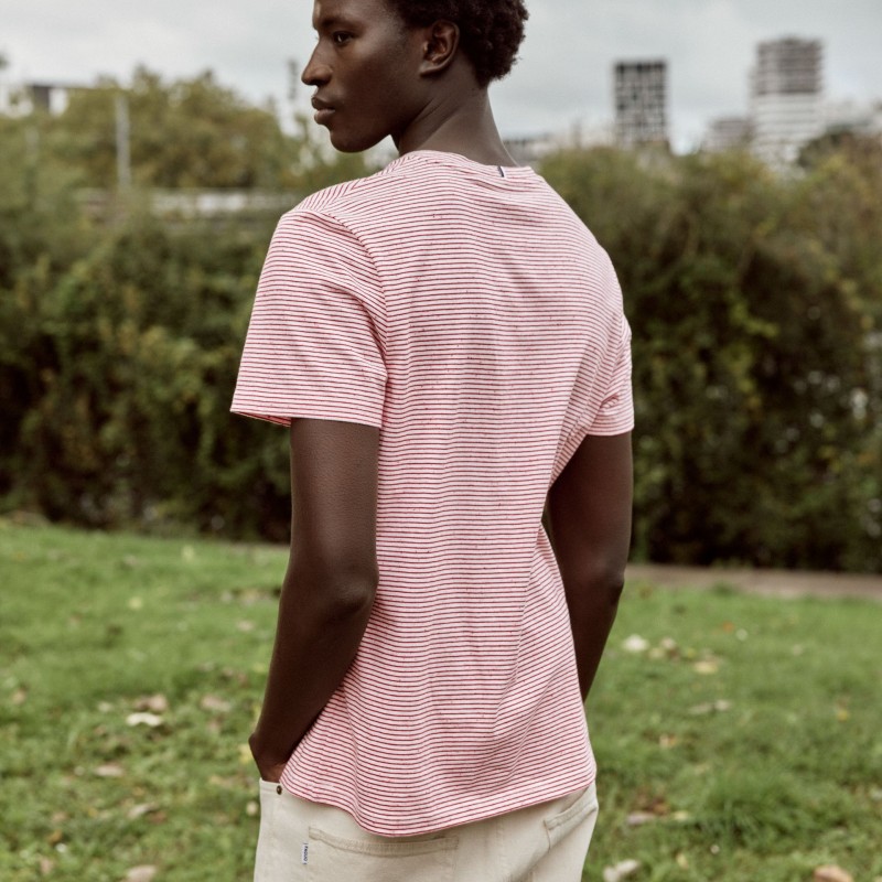 Faguo Olonne Knit Tee Red/White