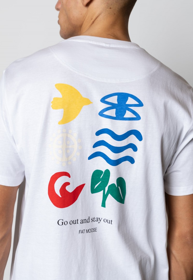 Fat Moose Lutz Tee White