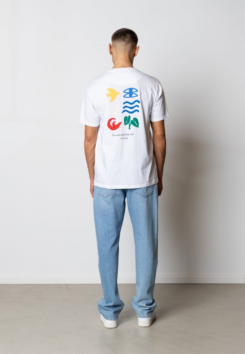 Fat Moose Lutz Tee White