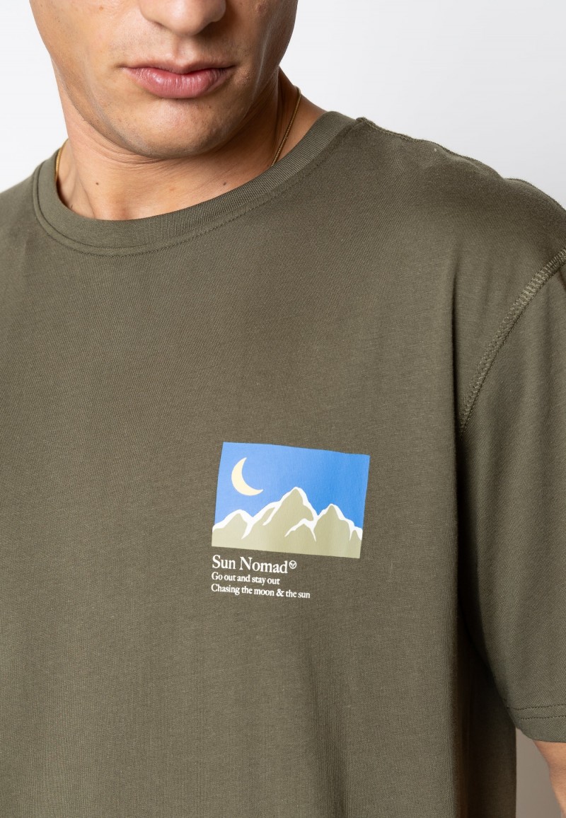 Fat Moose Marcel Tee Army