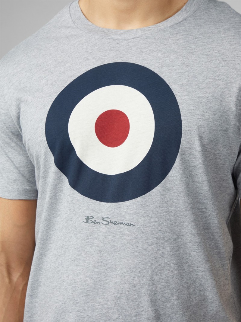 Ben Sherman Signature Target Tee Grey