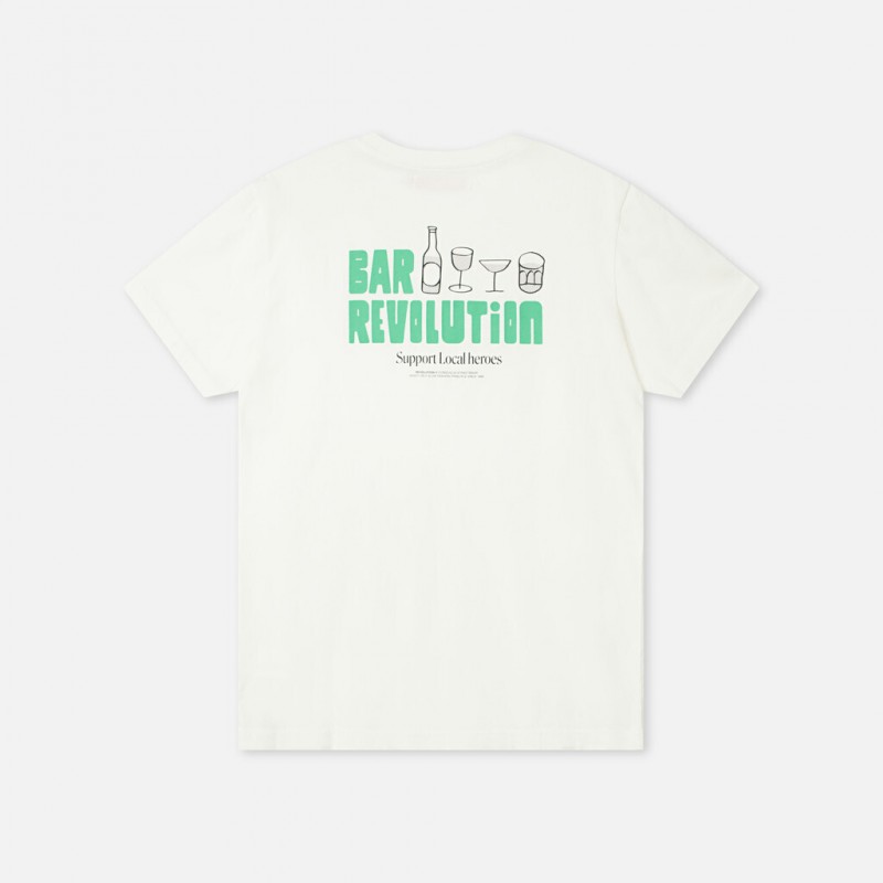 Revolution 1374 BAR Regular Tee Offwhite