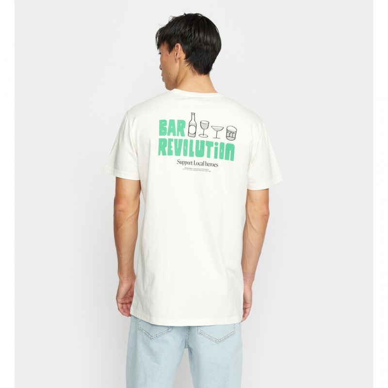 Revolution 1374 BAR Regular Tee Offwhite