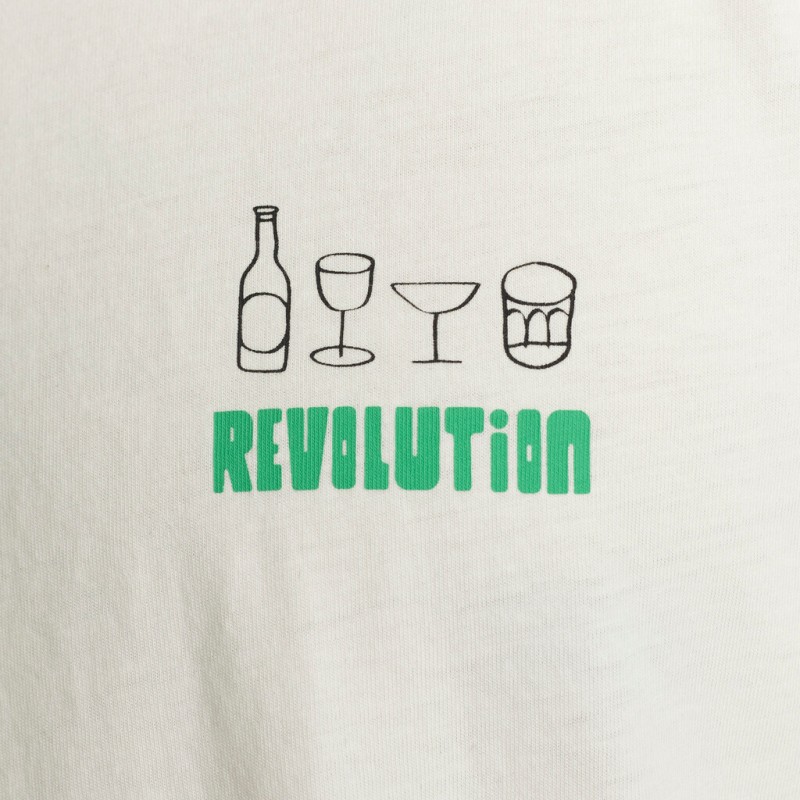 Revolution 1374 BAR Regular Tee Offwhite