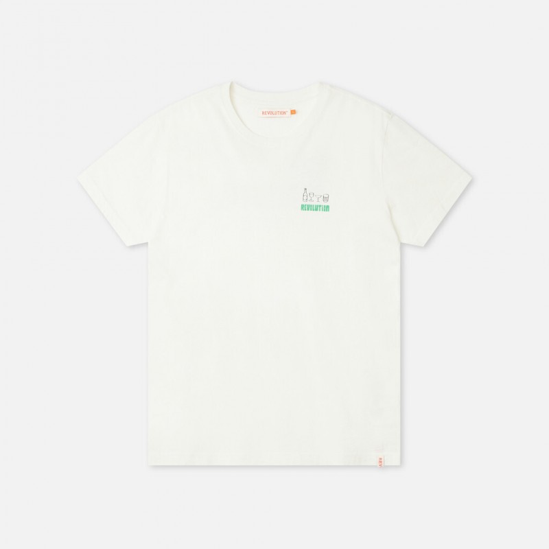Revolution 1374 BAR Regular Tee Offwhite