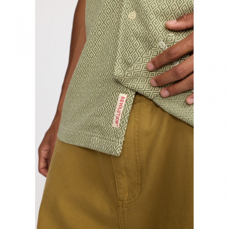 Revolution 3175 Jacquard Cuban Shirt...