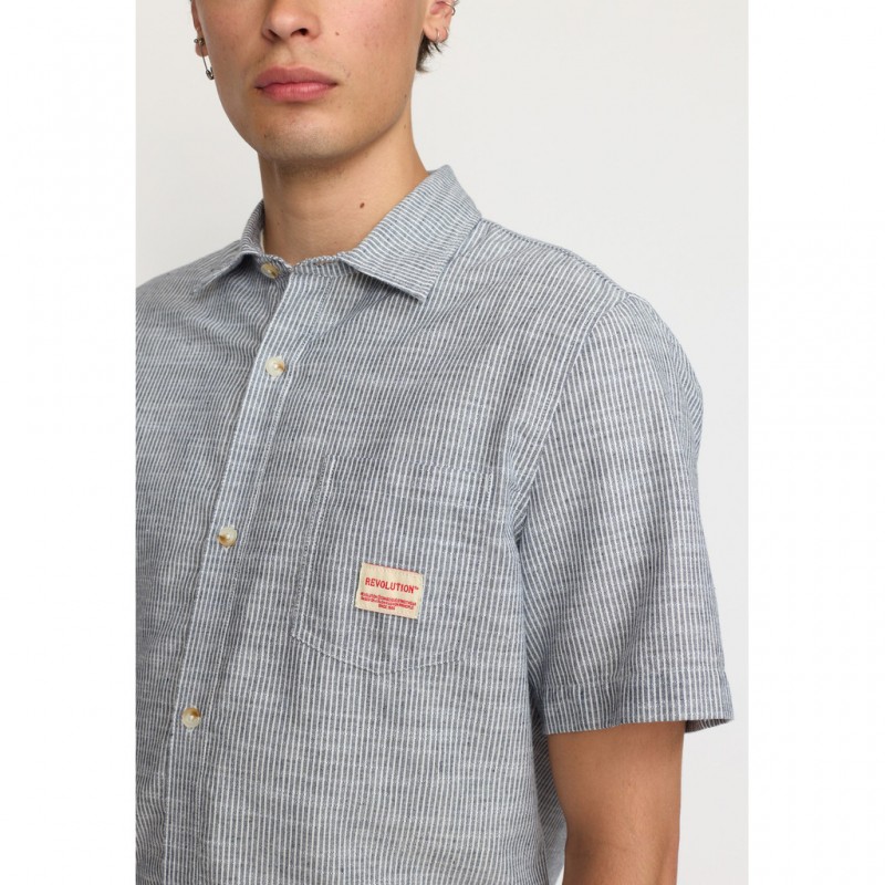 Revolution 3180 Loose Shirt Blue