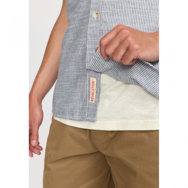 Revolution 3180 Loose Shirt Blue