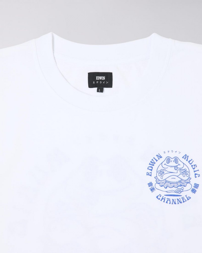Edwin Music Channel Tee White