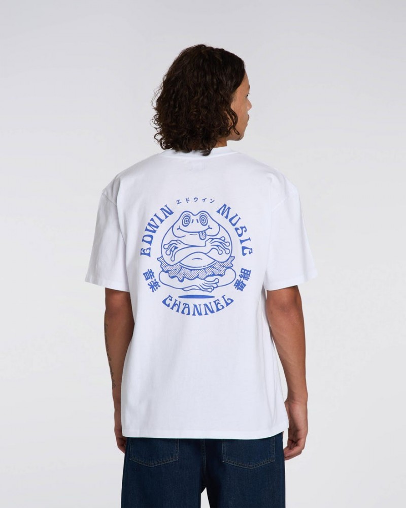 Edwin Music Channel Tee White