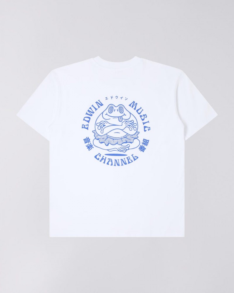 Edwin Music Channel Tee White