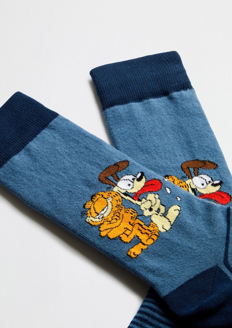 Besocks BeGarfield & Odie Socks Blue
