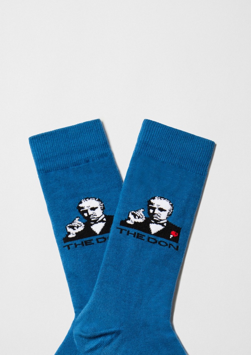 Besocks BeThegodfather Vito Socks Blue