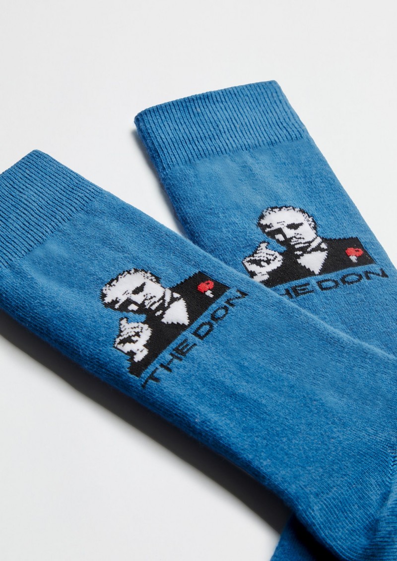 Besocks BeThegodfather Vito Socks Blue