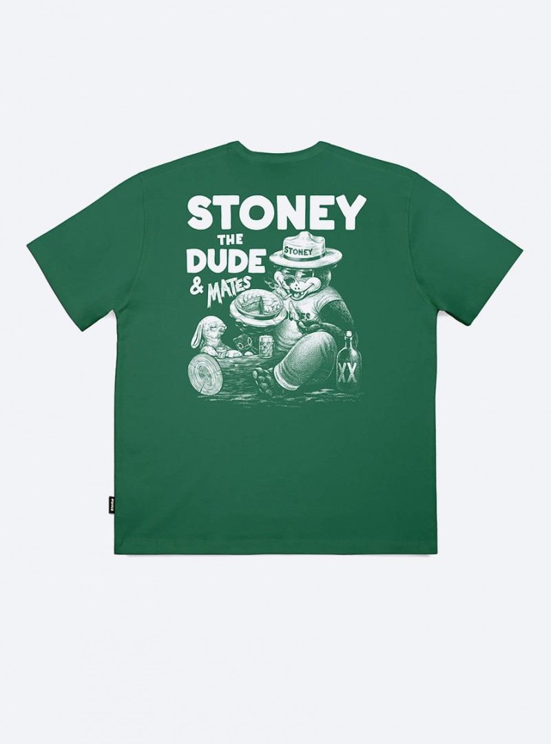 The Dudes Mates Tee Bottle Green