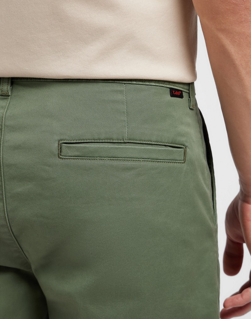 Lee Regular Chino Short Olive Grove
