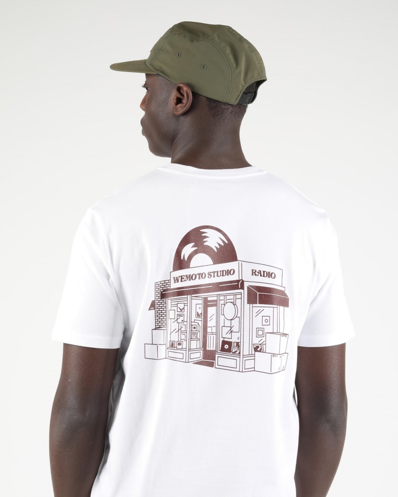 Wemoto Record Tee White