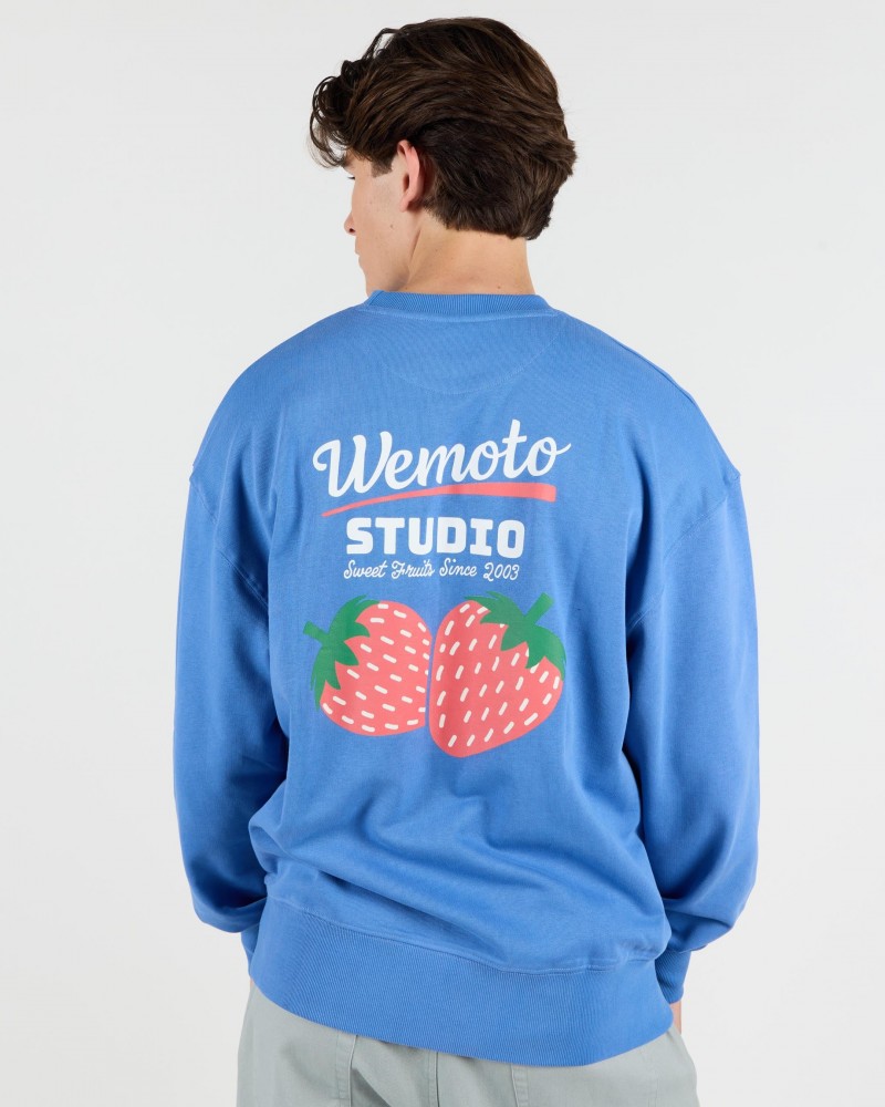 Wemoto Strawberry Printed Crewneck...