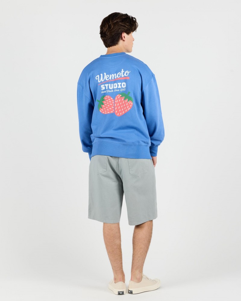 Wemoto Strawberry Printed Crewneck...