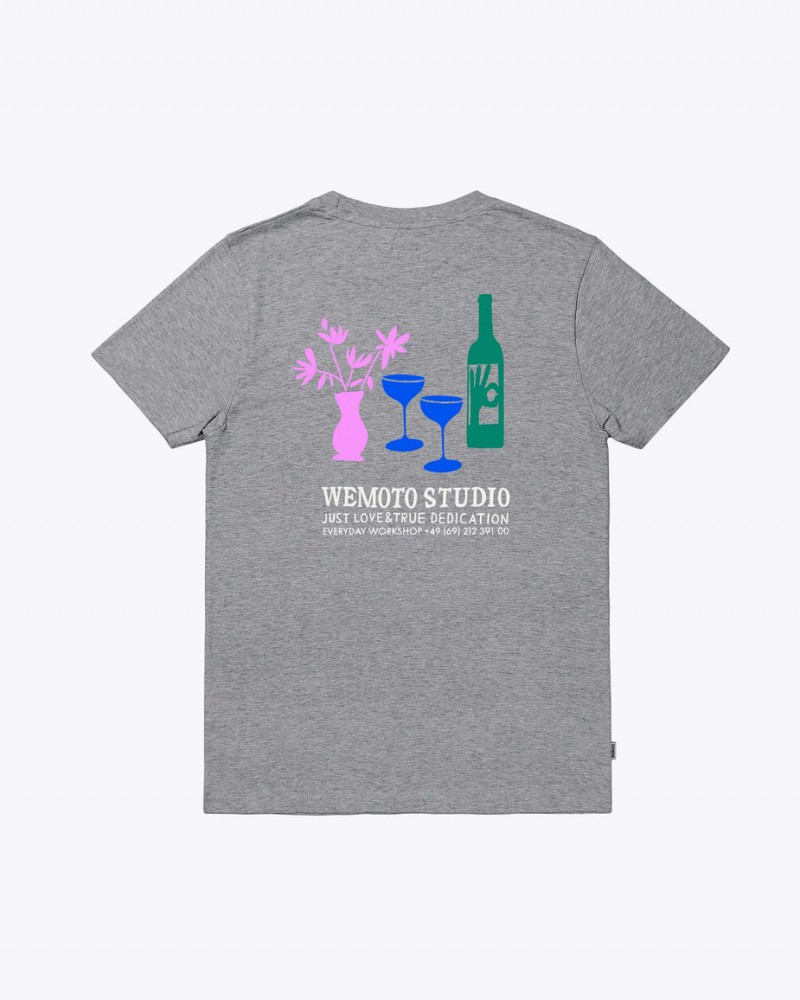 Wemoto Blanco Printed Tee Heather