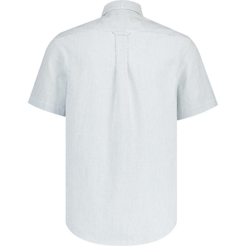 Farah Lewin Stripe SS Shirt Croft Green