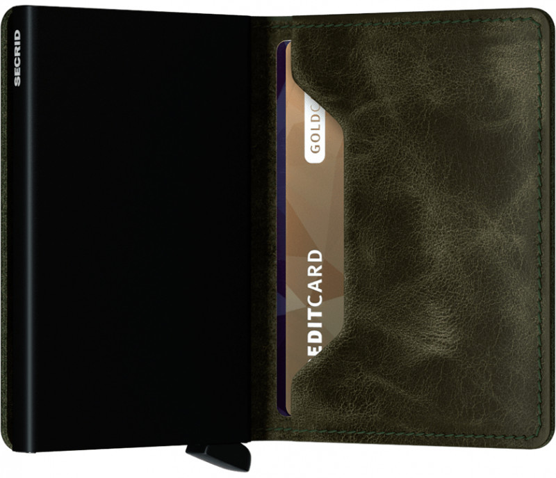 Secrid Slim Wallet Vintage Olive/Black