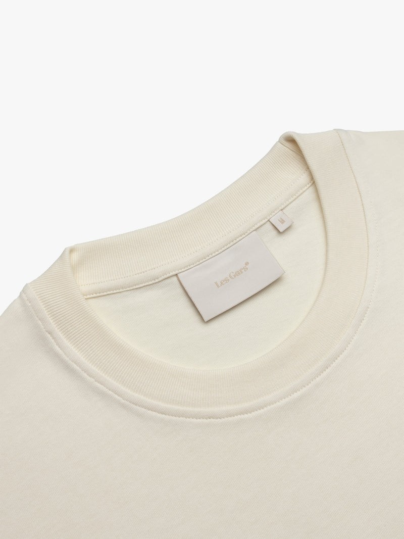 Les Gars Monogram Tee Cannoli White