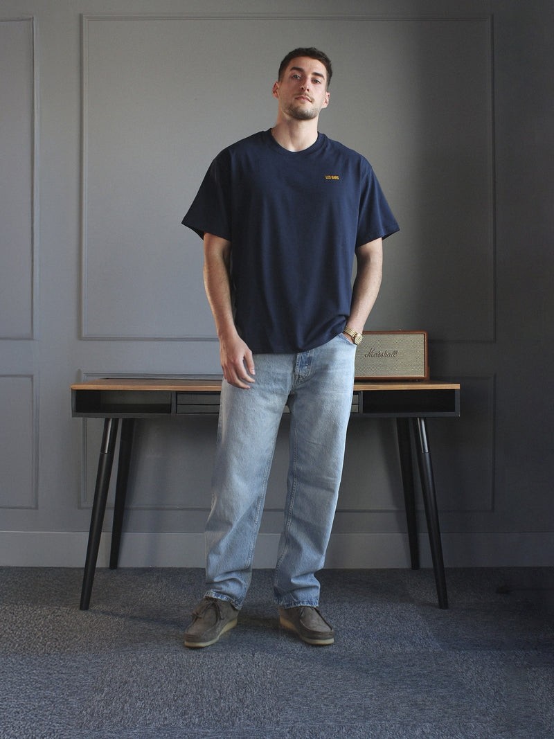 Les Gars Monogram Tee Blazer Blue